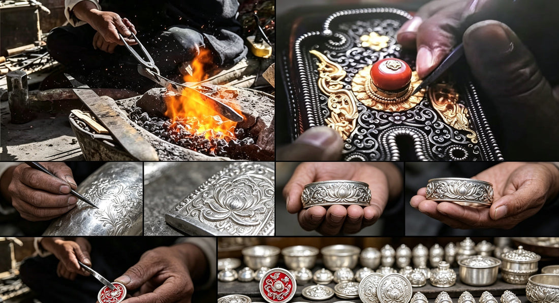 Tibetan Gold &amp; Silver Repoussé: Millennia-Old Intangible Metal Craft for Ritual Vessels &amp; Jewelry